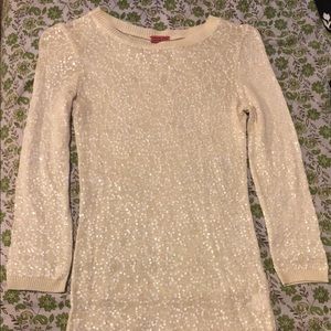 Chan Luu beige sequin top